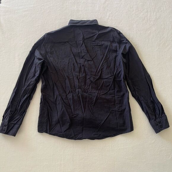 Rock & Republic Shirt Mens XL Black Zip Pocket Long Sleeves Button Up PleaseRead - Picture 5 of 11